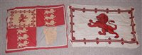 Lot 348 - A collection of flags with Union Jacks and other flags