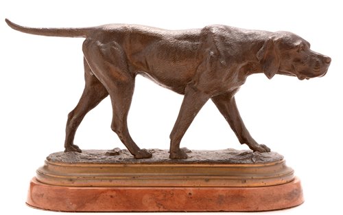 Lot 435 - Bronze model of a Labrador
