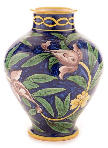 Lot 183 - Cantegialli tin glazed vase