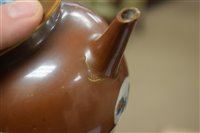 Lot 1128 - A 18th Century Chinese Bavarian teapot.
