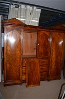 Lot 761 - A mahogany wardrove.