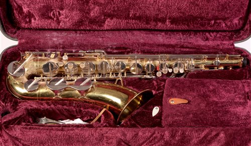 Lot 35 - A Corton saxaphone serial number 138735