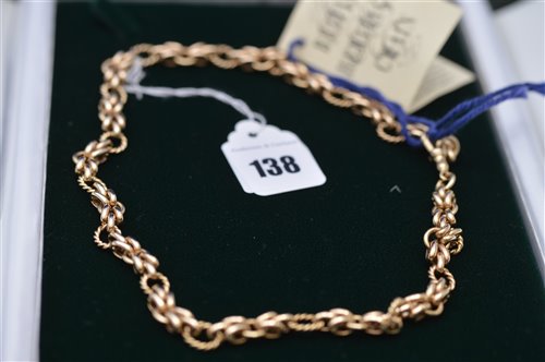 Lot 138 - A 9ct. yellow gold British Heritage chain.