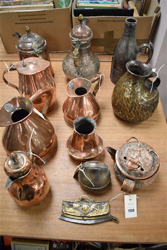 Lot 1159 - Copper jugs