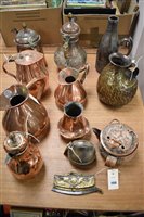 Lot 1159 - Copper jugs