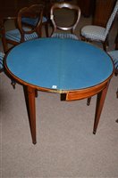Lot 1277 - Card table.