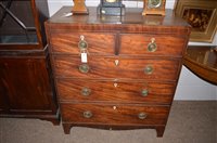 Lot 800 - A chest of drawers.