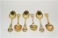 Lot 624 - Six Russian Silver Gilt spoons