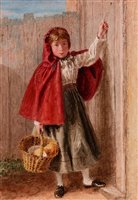 Lot 288 - "The Red Hood (girl with basket at a door)".