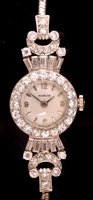 Lot 685 - A Marvin diamond cocktail watch
