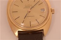 Lot 662 - A gentleman's 18k gold wristwatch.