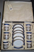 Lot 528 - Silver and ceramic cups