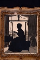 Lot 219 - A set of four silhouette portraits.