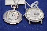 Lot 127 - A wristwatch; and a fob watch.