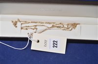 Lot 222 - 9ct fine gold necklace