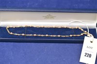 Lot 220 - 9ct gold necklace