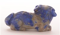 Lot 48 - 19th Century Chinese carved lapis lazuli figure