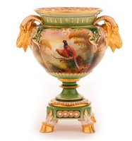Lot 144 - Hadley Worcester vase