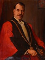 Lot 335 - Portrait of a Newcastle Lord Mayor.