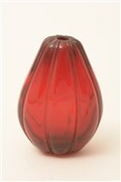 Lot 65 - A Chinese amber glass and snuff bottle