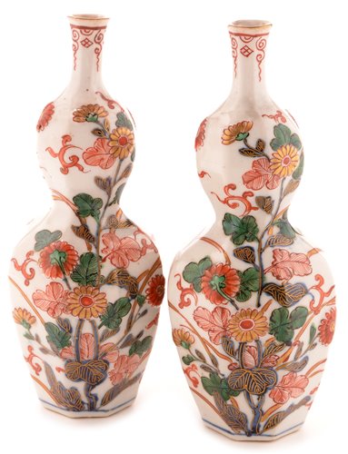 Lot 44 - A pair of 18th Century Arita porcelain vases