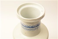 Lot 21 - Chinese blue and white Rouleau vase