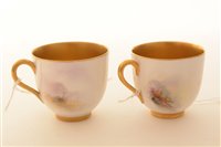Lot 147 - Royal Worcester coffee cup and saucer