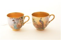 Lot 148 - Royal Worcester coffee cup and saucer and another