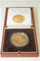 Lot 656 - £5 gold proof coin 1981
