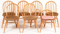 Lot 1141 - Six dining chairs; and a dressing chair.