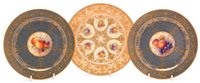 Lot 150 - A pair of Royal Worcester fruit painted dessert plates