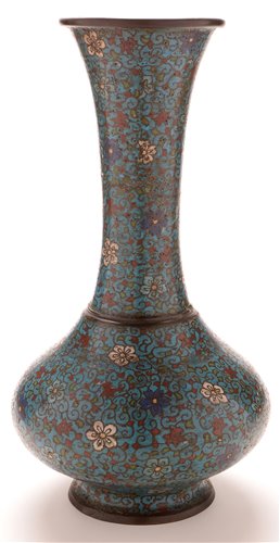 Lot 68 - A Chinese cloisonne vase