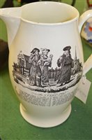 Lot 108 - Late 18th Century Liverpool creamware jug