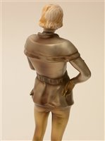 Lot 432 - Attributed to Joseph Lorenzl): A Silvered Bronze and Ivory Figure of Hamlet