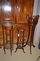 Lot 813 - Three plant stands