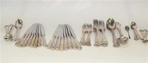 Lot 578 - Composite suite of silver cutlery