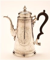 Lot 616 - Exeter silver coffee pot