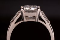 Lot 853 - 4.19 carat emerald cut diamond, D Flawless