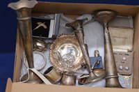 Lot 199 - Silver and white metal items