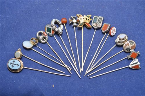 Lot 160 - Stick pins.