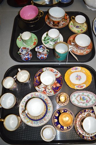 Lot 548 - Ceramic tea cups and saucers by various makers