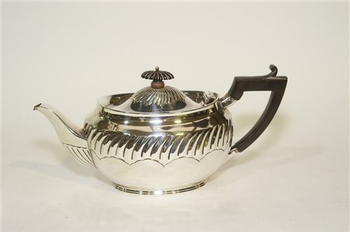 Lot 575 - A late Victorian bachelors teapot.