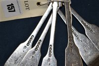 Lot 157 - William IV table forks by Mary Chawner