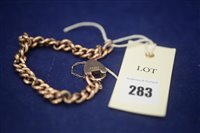 Lot 283 - 9ct Gold bracelet