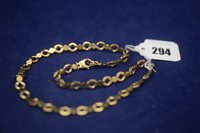 Lot 294 - Gold necklace