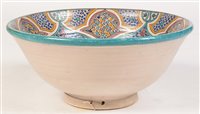 Lot 1014 - A large contemporary Moorish style deep bowl