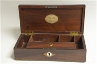 Lot 714 - Small writer's box by Bayley & Blew, London