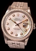 Lot 701 - Rolex Datejust: gentleman's stainless steel watch.