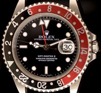 Lot 464 - Rolex GMT Master II 16710 with box, papers and tags.
