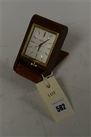 Lot 582 - Jaeger Le Couture travel alarm clock